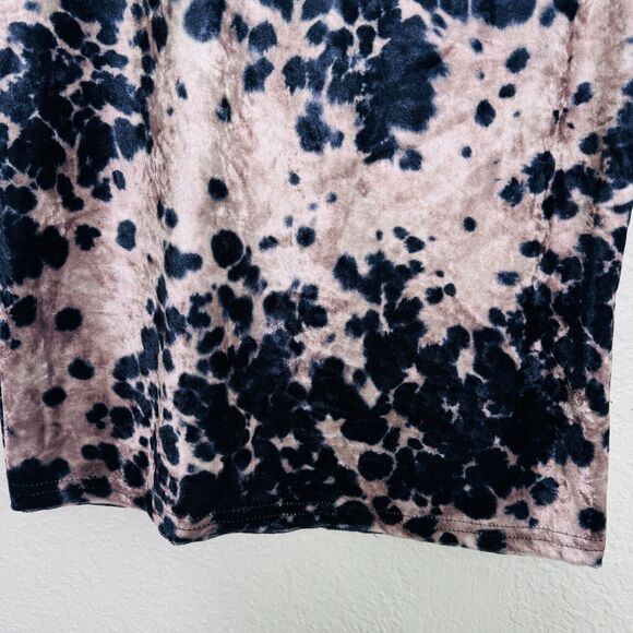 Vintage Y2K Skirt Womens Small Velvet Velour Spotted Pencil Mini Side Slit 90s - Picture 3 of 8